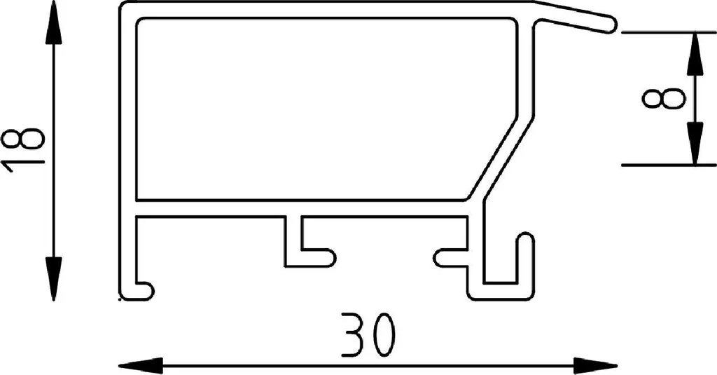 Cornice Professionale 30x45 Alluminio Argento | Arredo Ufficio Effect S3 - 4