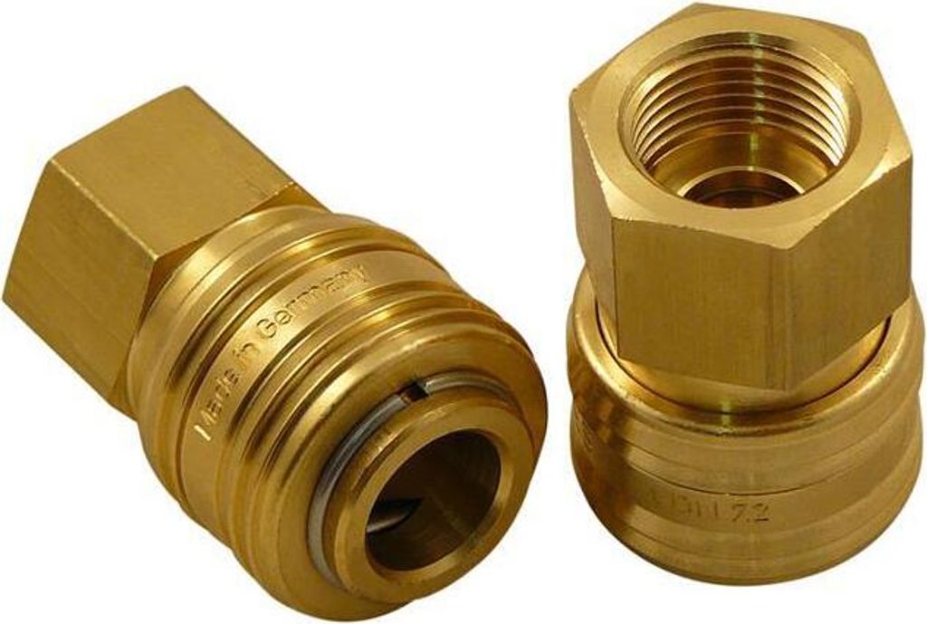 Druckluft Wasser Schnellkupplung Druckluftanschluss 3/8 Zoll IG Einhand Fitting