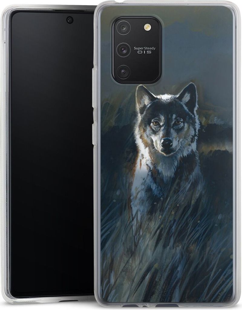 DeinDesign Handyhülle für Samsung Galaxy S10 Lite Silikon Hülle Case Smartphone Schutzhülle Malerei Natur Wolf