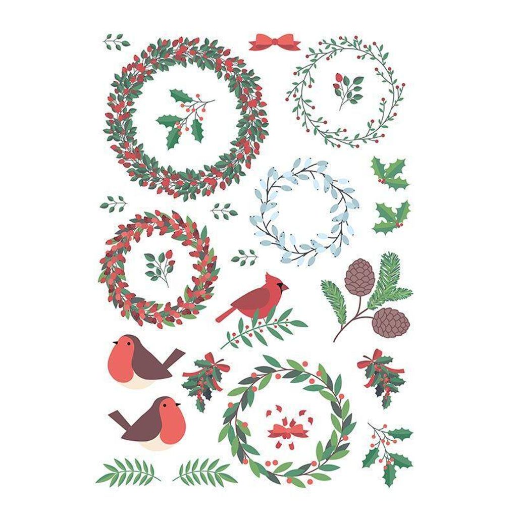 Klassisches Weihnachts-Abziehbild