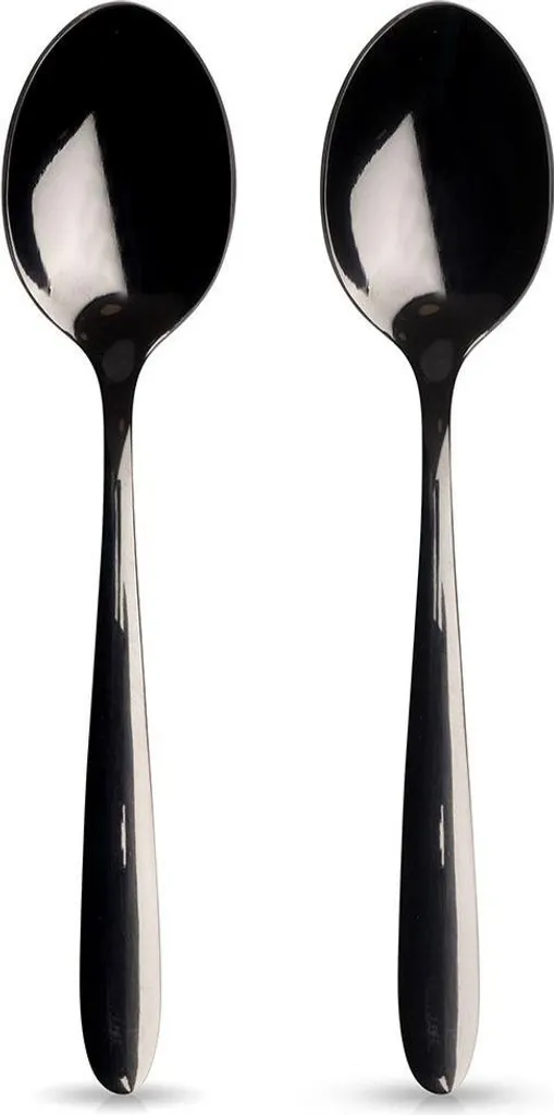 2 Cucchiaini Piccoli Luxury Neri per Tè e Caffè | Edizione Limitata