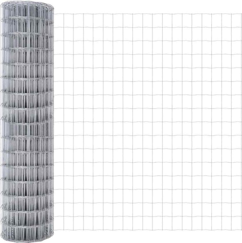 vidaXL Eurozaun 1,4 x 10 m PVC-beschichtetes Eisen