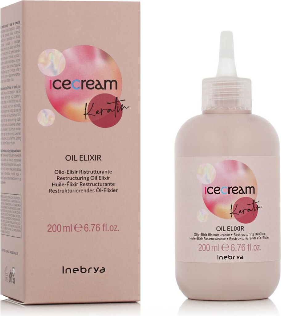 Inebrya Ice Cream Keratin Oil Elixir 200 ml Zdjęcie produktu 