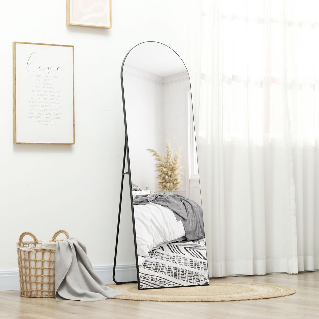 HOMCOM Ganzkörperspiegel 150 x 50 cm Wand- & Standspiegel Produktbild 