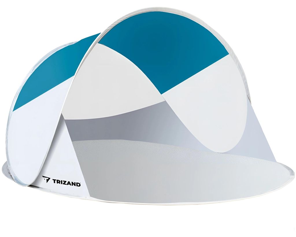 Tenda da spiaggia 220x120x90cm - turchese - grigio Immagine del prodotto 