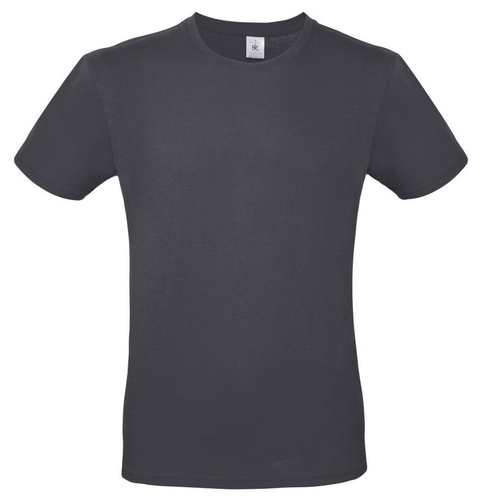 B&C Herren T-Shirt #E150 FK133 (3XL) (Dunkelgrau)