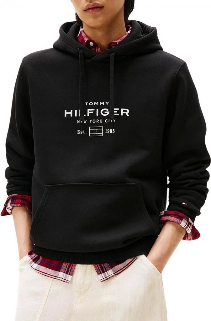 TOMMY HILFIGER OVAL GRAPHIC HOODIE Schwarz