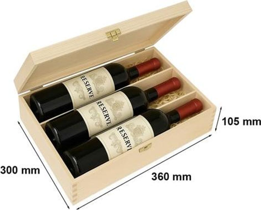 Holzgeschenkbox für Wein K-963