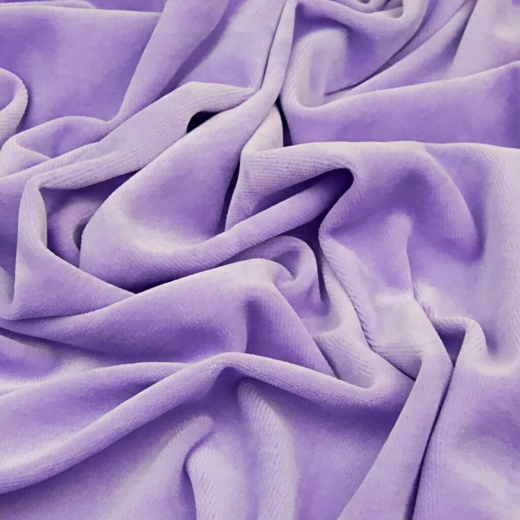 Baumwoll-Velours Bekleidungsstoff - Lavendel