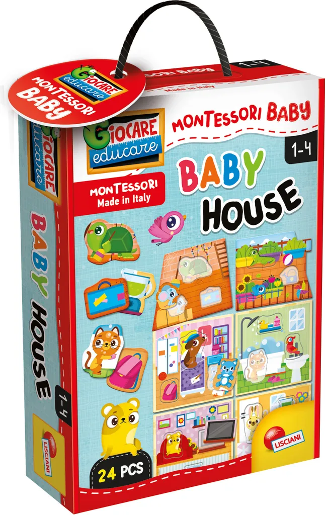 Lisciani 100613 Montessori Baby House : Jeu de motricité pour bambin
