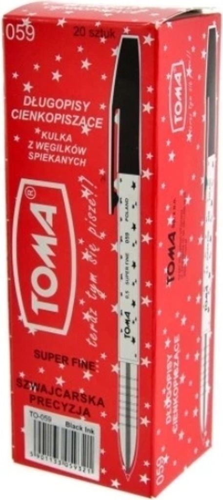 Stylo domestique noir avec motif étoilé, paquet de 20 Image du produit 