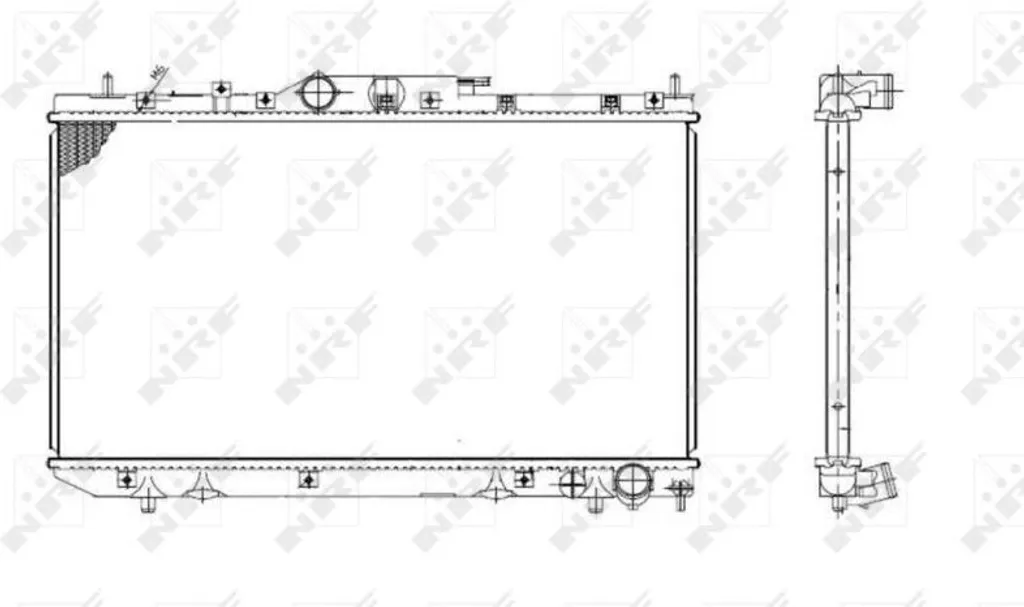Radiateur aluminium NRF 53420 - Haute dissipation pour Avensis OE 164000G010