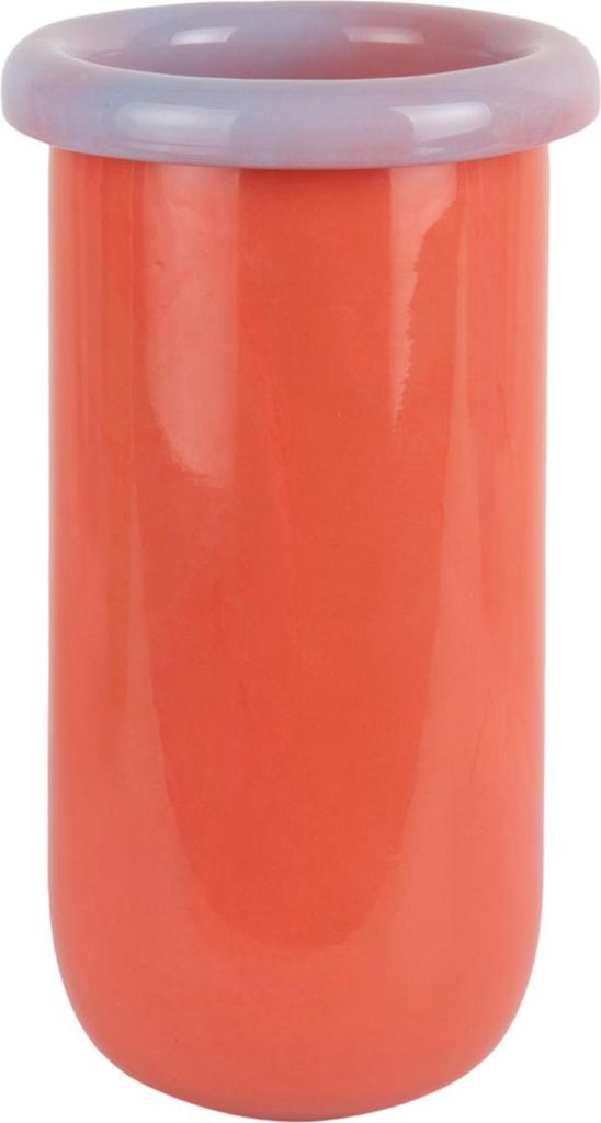 Present Time - Vase Plegado M - Orange - 14x14x25.3cm