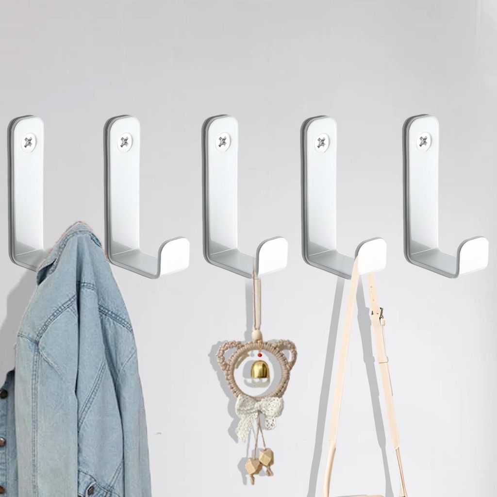 5-teiliges Set Garderobenhaken, moderne Schraubhaken für Kleidung, Wandhaken für Kleidung, Wandhaken für Handtücher, Metallhaken für Jacken, M...