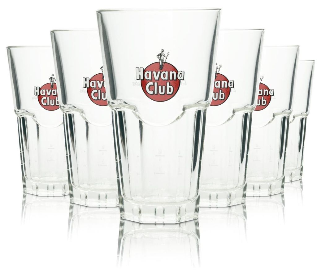 6x Havana Club Rum Glas 0,35l Longdrink Gläser Gastro Bar Produktbild 