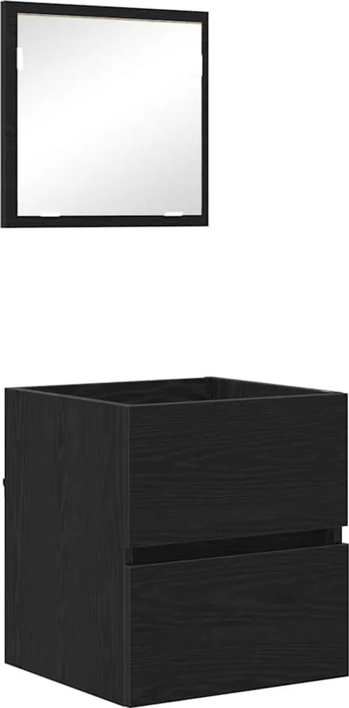 Offerta Mobile Bagno SYFAX Rovere Nero 41cm | Legno Multistrato Duraturo