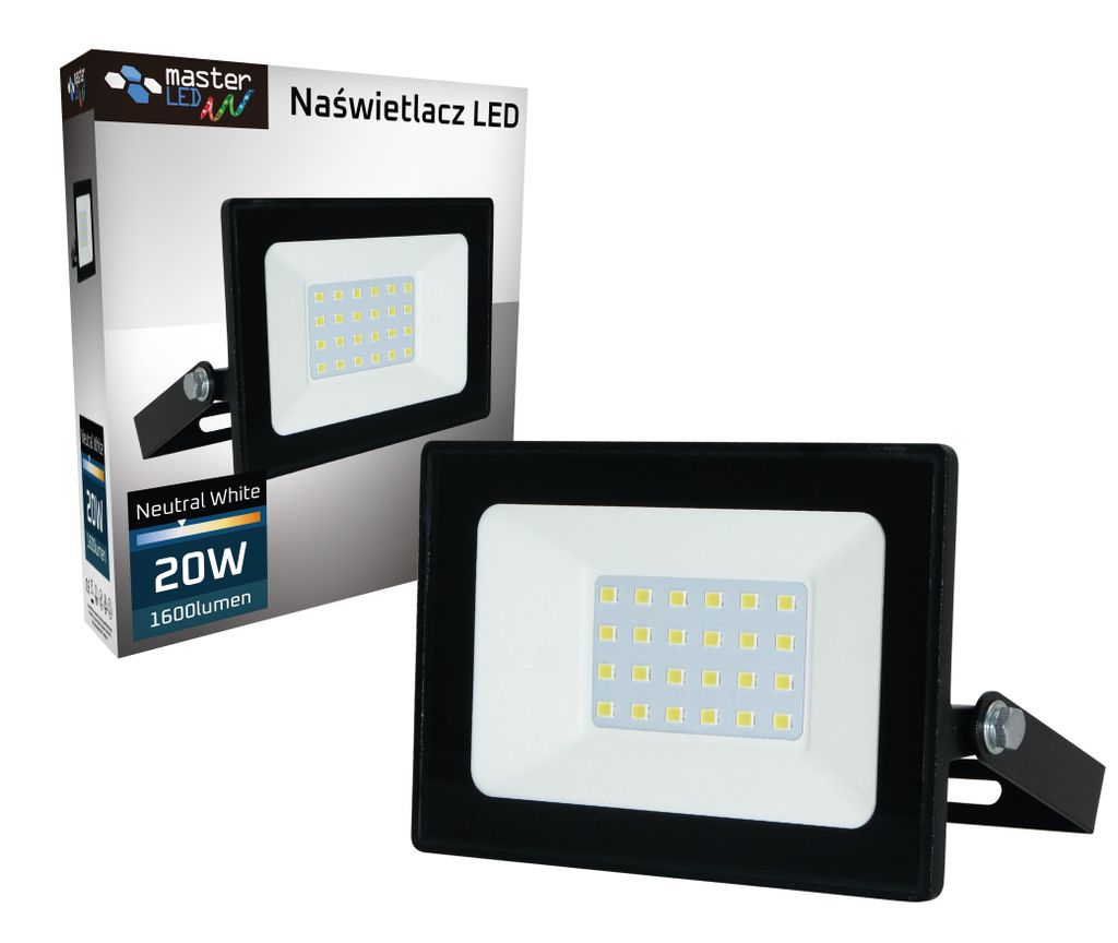Reflektor MasterLED SMD Tiga 20W 4500K neutrální bílá - Obrázek produktu 