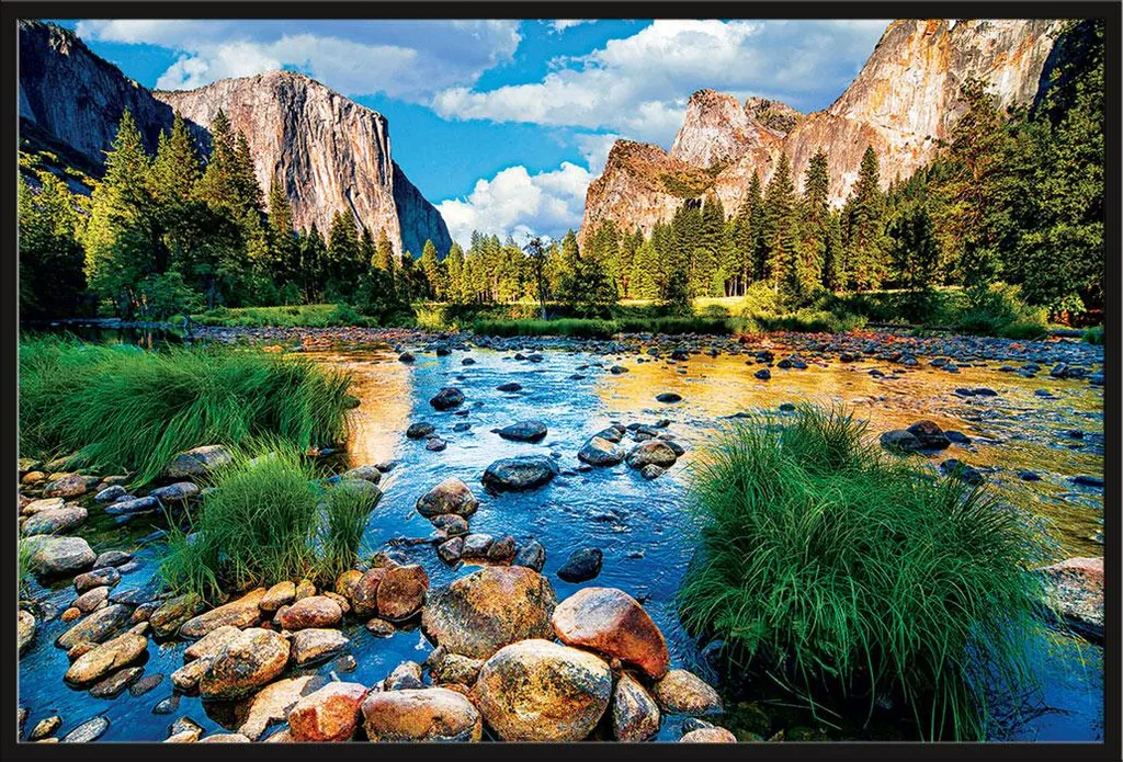 Décoration Murale Yosemite : Poster Encadré Noir Shinsuke pour Salon et Bureau
