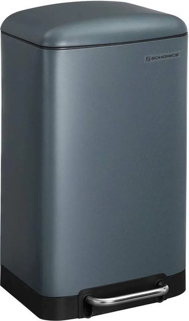 Poubelle Rootz 30L Vert-Gris 34,5x27,5x61,5 cm - Design Moderne et Robuste