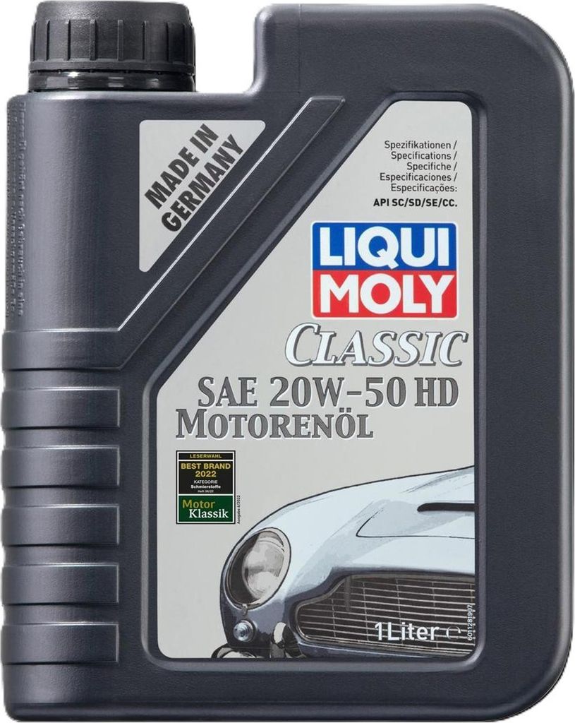 LIQUI MOLY Classic Oil SAE 20W-50 HD 1000ml für Benzin- und Produktbild 