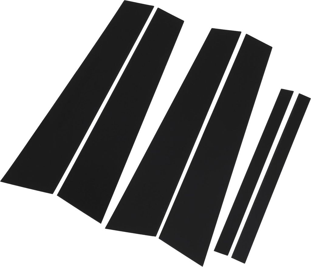 6 Stück Tür-Fenster-Säulenpfosten-Abdeckungen, glänzend schwarz, Pfostenaufkleber, Verkleidung für 3er-Serie E90 2006 bis 2011