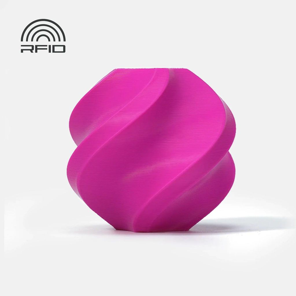 Bambu Lab PLA Basic Filament mit Spule 1kg Refill Magenta