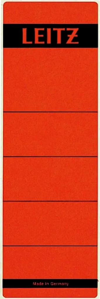 Étiquettes dos classeur 61x191mm rouge - Fini le classement illisible