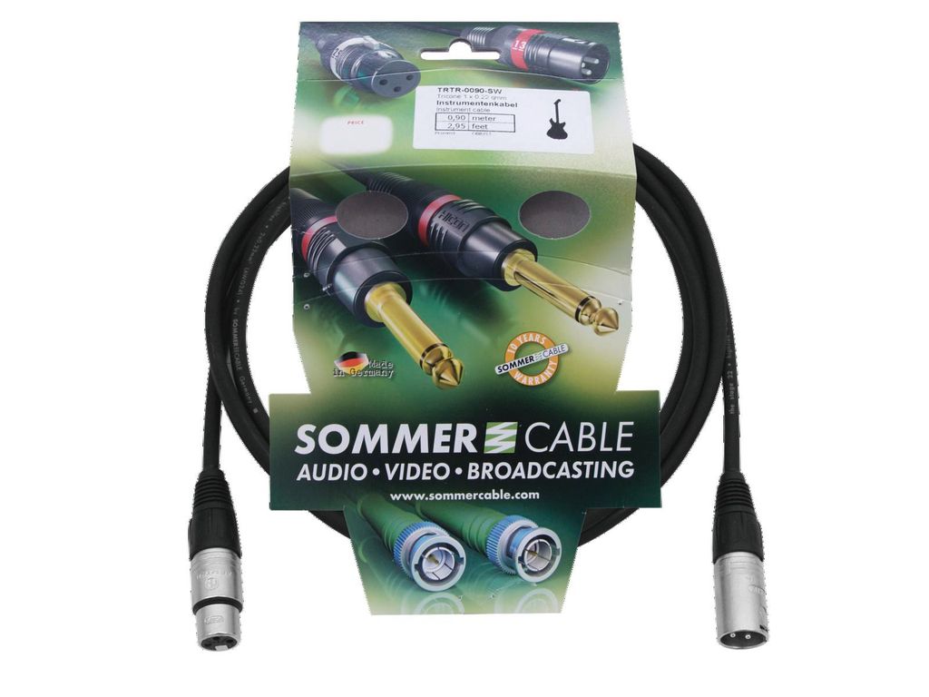 SOMMER CABLE XLR Kabel 3pol 3m sw trik Produktbild 