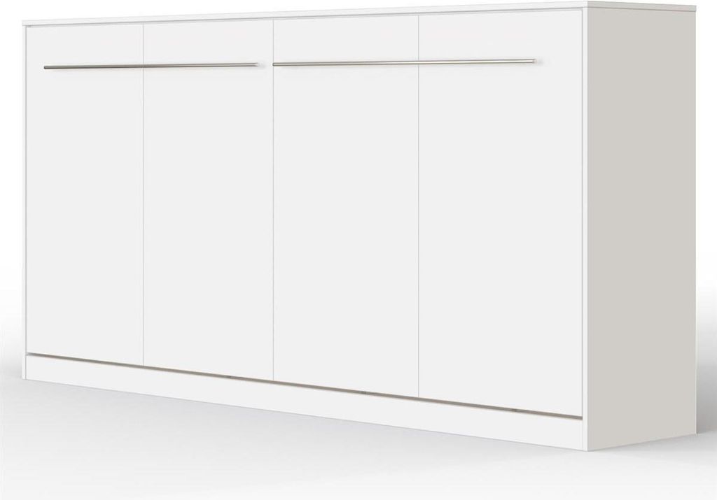 SMARTBett Schrankbett Standard Weiss 90 Horizontal