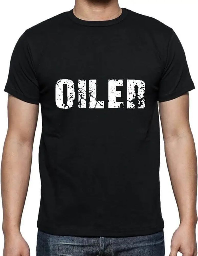 Herren Grafik T-Shirt Oiler Öko-Verantwortlich Vintage Jahrgang Kurzarm Lustige Druck Geburtstag Geschenk Mann