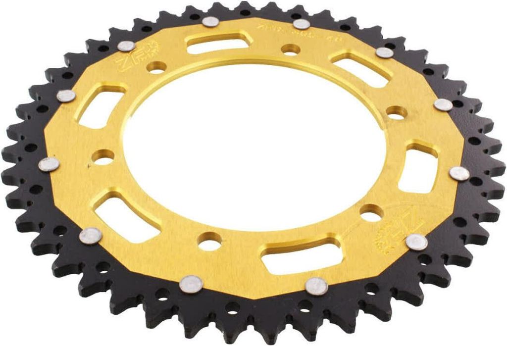 ZF Krone 46 Zähne Pitch 520 Schwarz Gold Dual für Yamaha