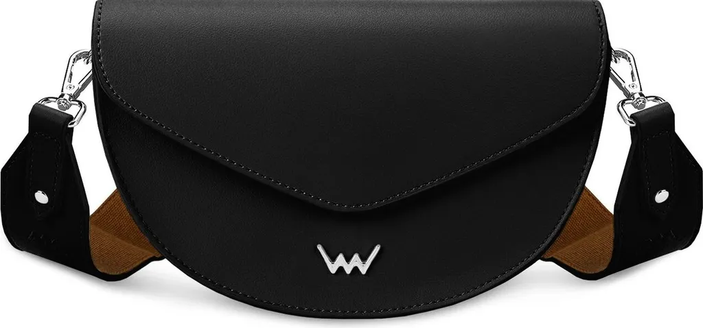 Vuch Tricia Noir - Sac Banane Femme avec Sangle Ajustable et Design Épuré