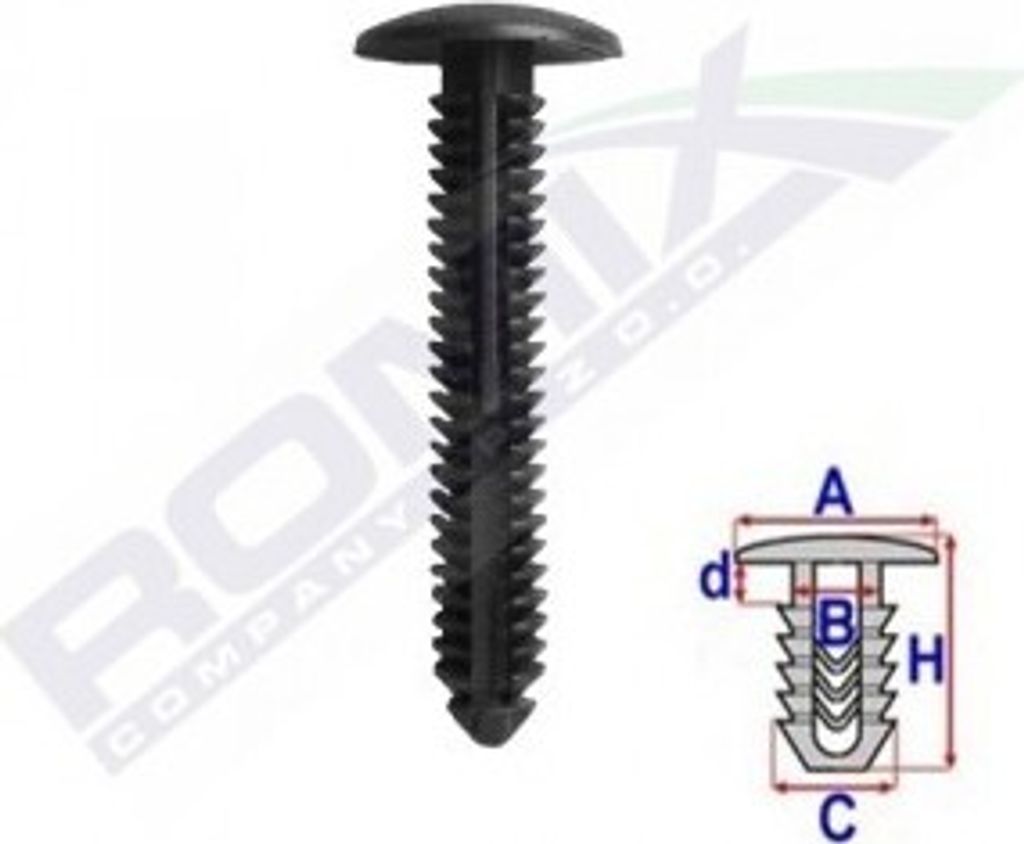 10x ROMIX C70181 Clip radseitig
