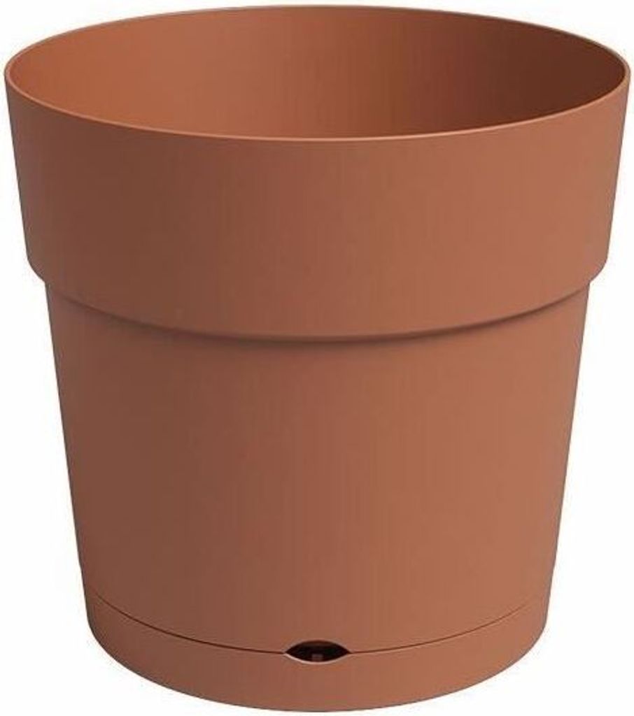 Topf - ARTEVASI - CAPRI - Groß - Wasserreserve - Terrakotta - L39,1 x T39,1 x H37 cm
