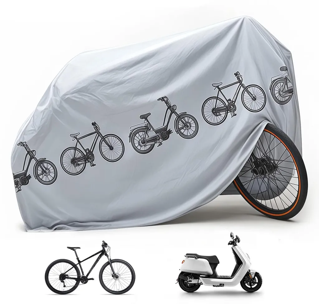 Housse pour moto imperméable et bâche de protection (200 x 100 cm)