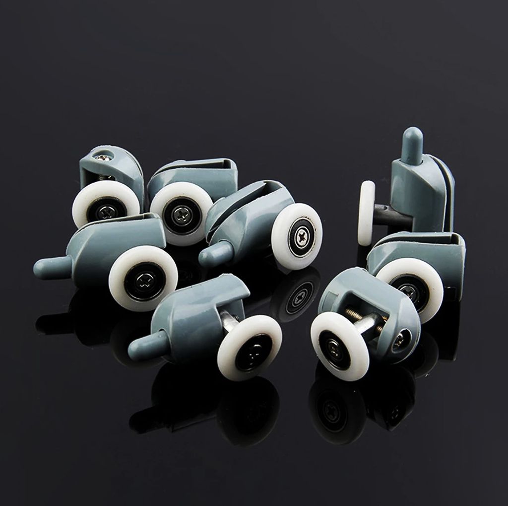 Idralite Ersatz-Gleitrollen-Set Für Roger Duschschiebetür – 8 Rollen, Für Glasstärke 3-6 Mm