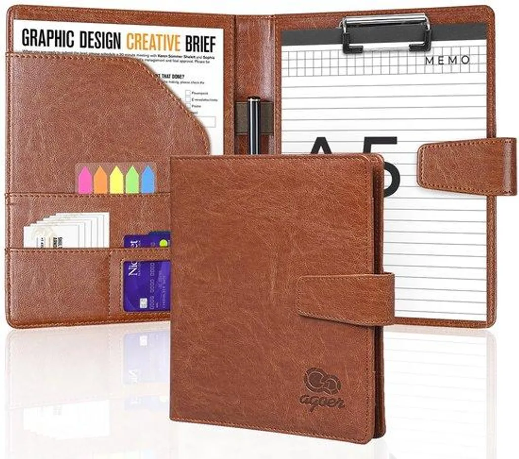 Range-documents A5 cuir magnétique : ne perdez plus votre stylo ni notes