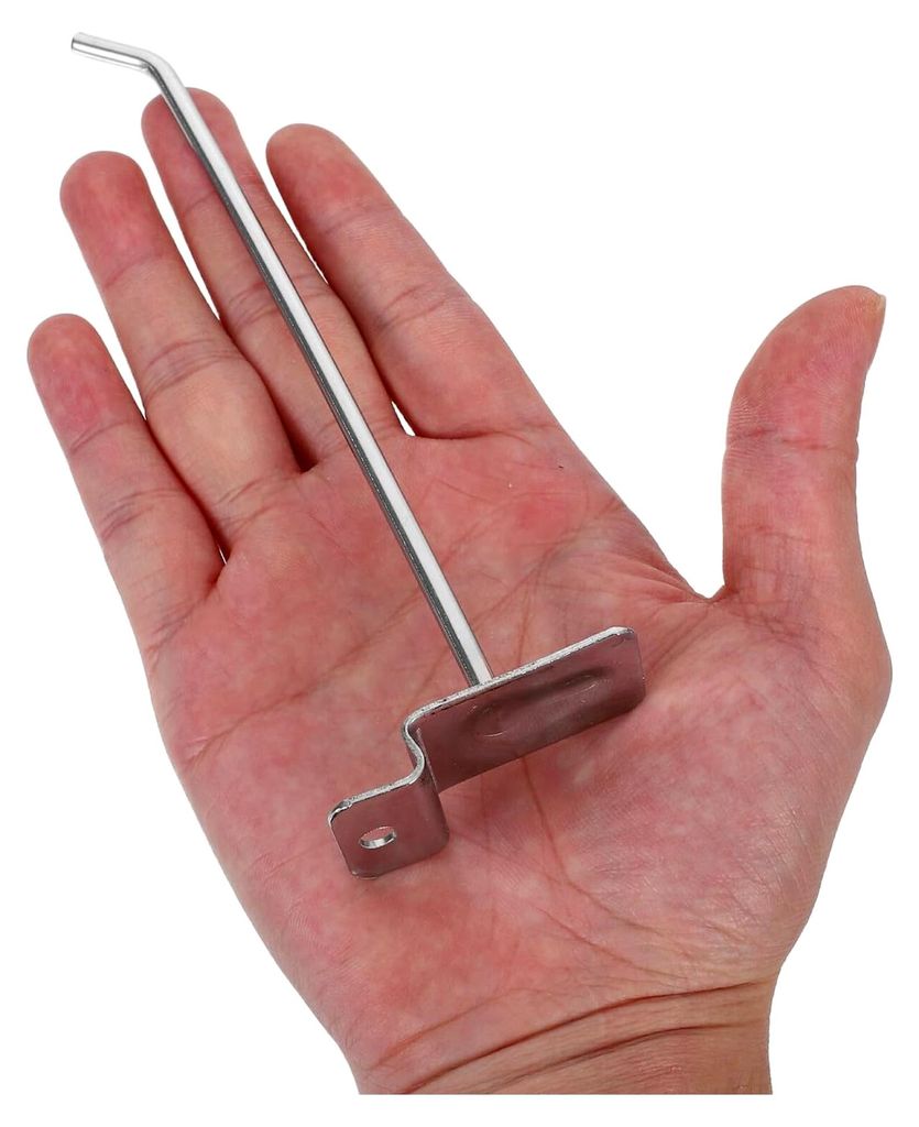 20 Stück Lochwandhaken aus robustem Metall 15 cm verchromt für Werkstatt, Garage und Regale, kompatibel mit Stecktafeln und Metallregalsystemen