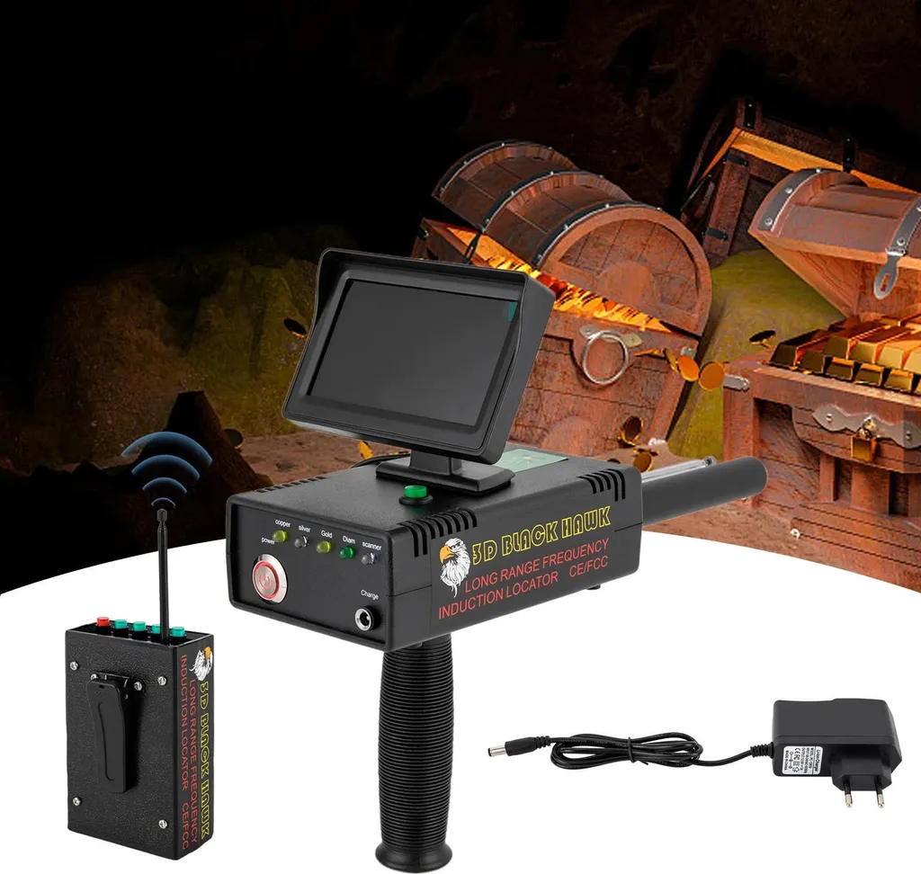 Scanner souterrain télécommandé pour détection or et argent noir 30m - 5