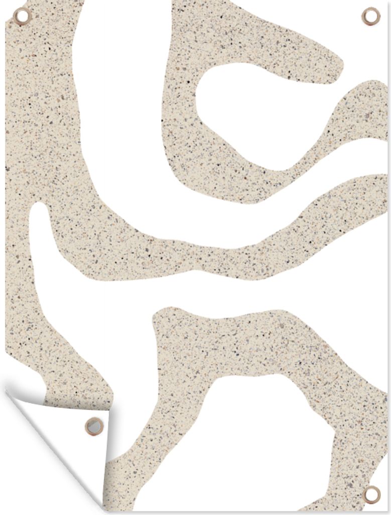 MuchoWow 60x80 cm Outdoor-Poster Gartendeko Sichtschutz Garten Poster für den Garten Abstrakt - Glitzer - Design