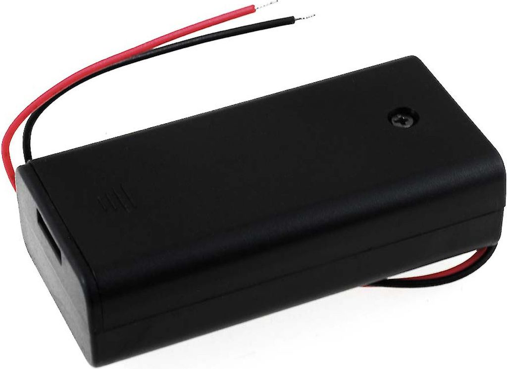 Batteriehalter für 2x Mignon/AA Batterien mit Anschlusskabel