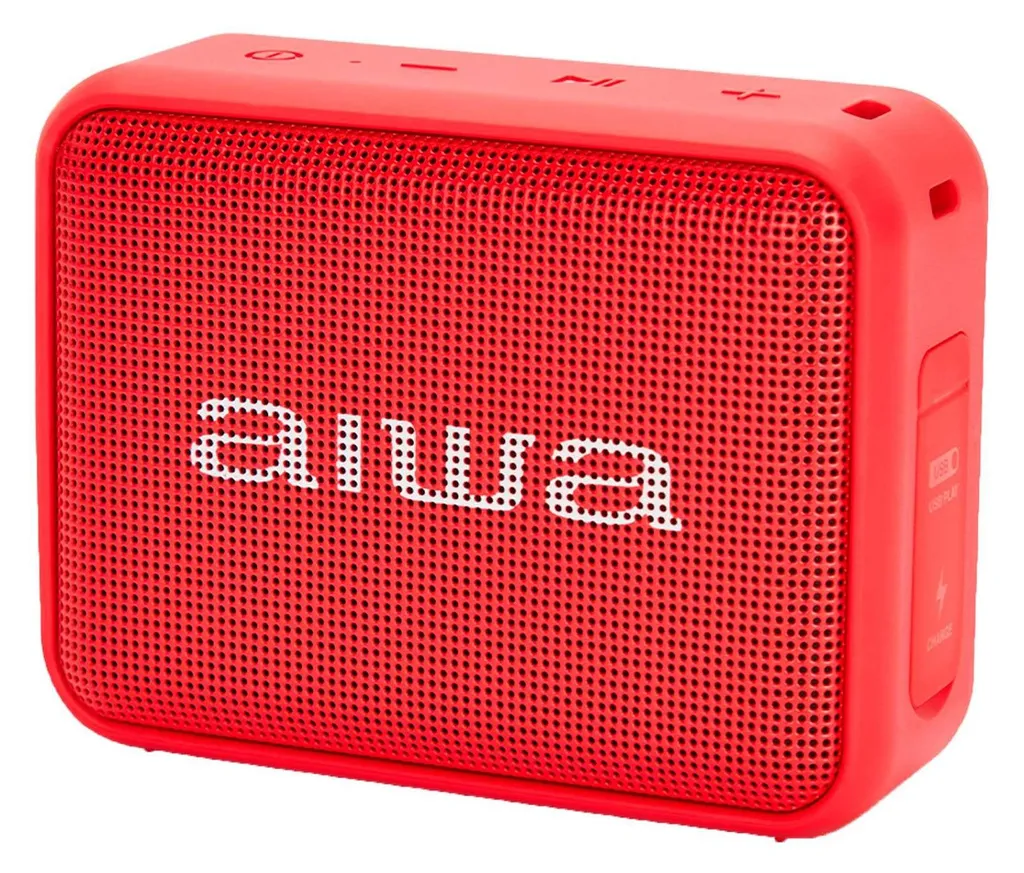 Enceinte Bluetooth Portable Aiwa BS-200RD Bassbox Étanche IPX6 Rouge
