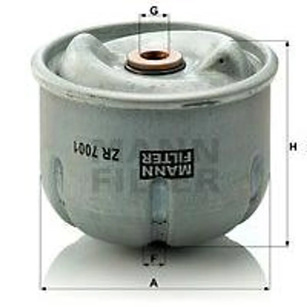 Filtre à huile à visser MANN-FILTER ZR 7001 pour entretien Transit