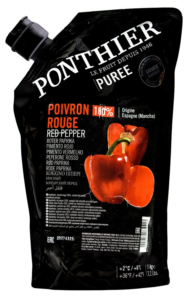 Ponthier PAPRIKA PÜREE ROT Gemüse-Püree 1KG Produktbild 