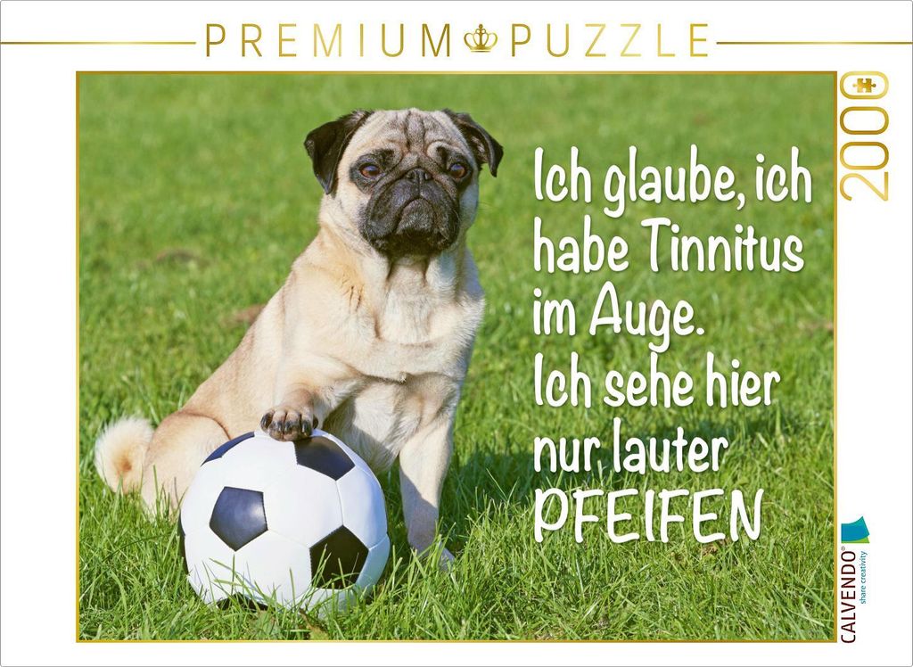 CALVENDO Puzzle Ich glaube, ich habe Tinnitus im Auge. Ich sehe hier nur lauter Pfeifen. | 2000 Teile Lege-Größe 90x67cm Foto-Puzzle für glückl...