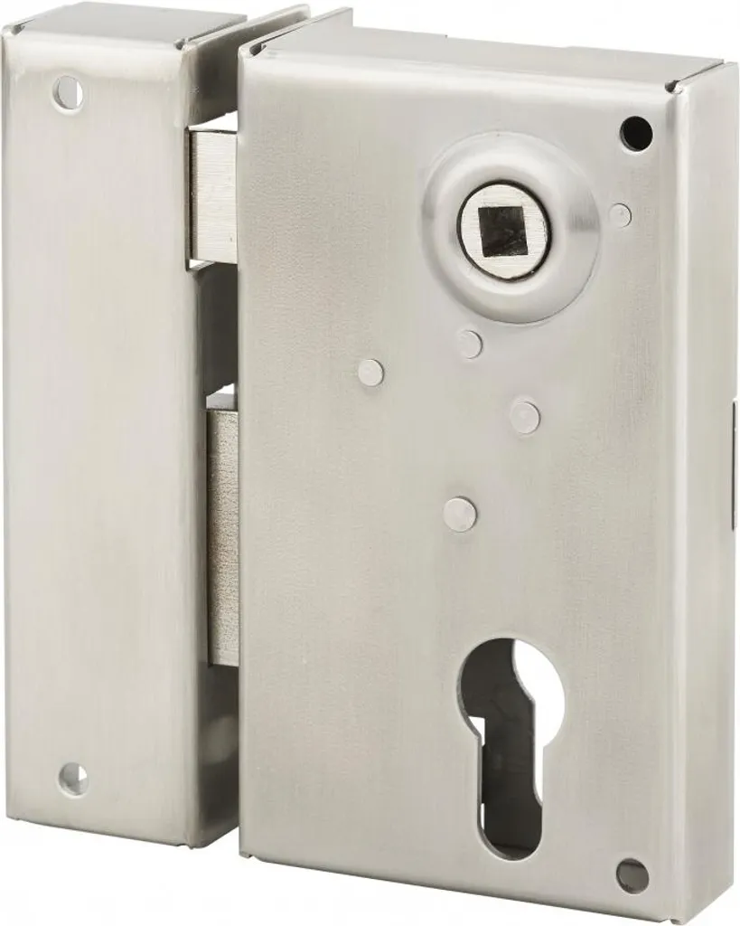 Serrure Thirard inox anti-corrosion 73x125 mm à fouillot axe 45mm