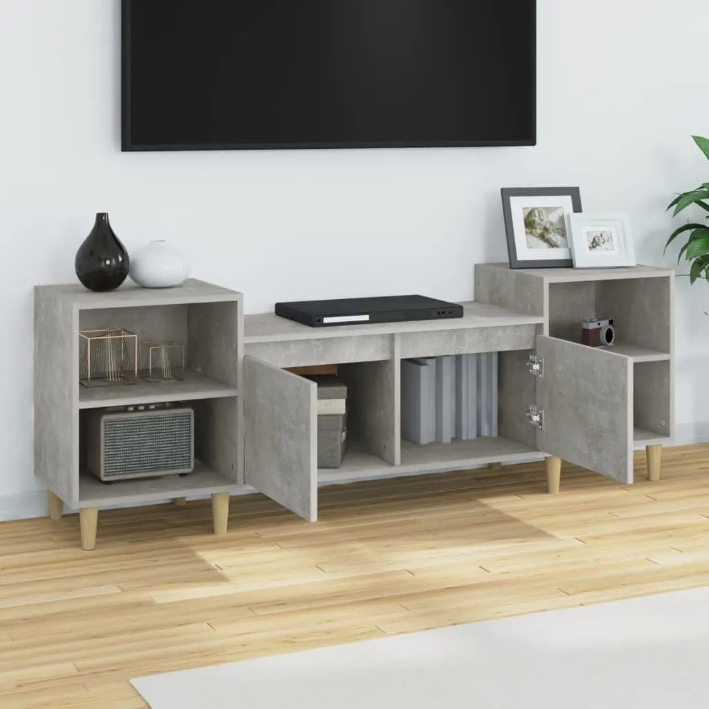 Mobile Basso Porta TV 160cm Grigio Cemento | Versatile e Funzionale