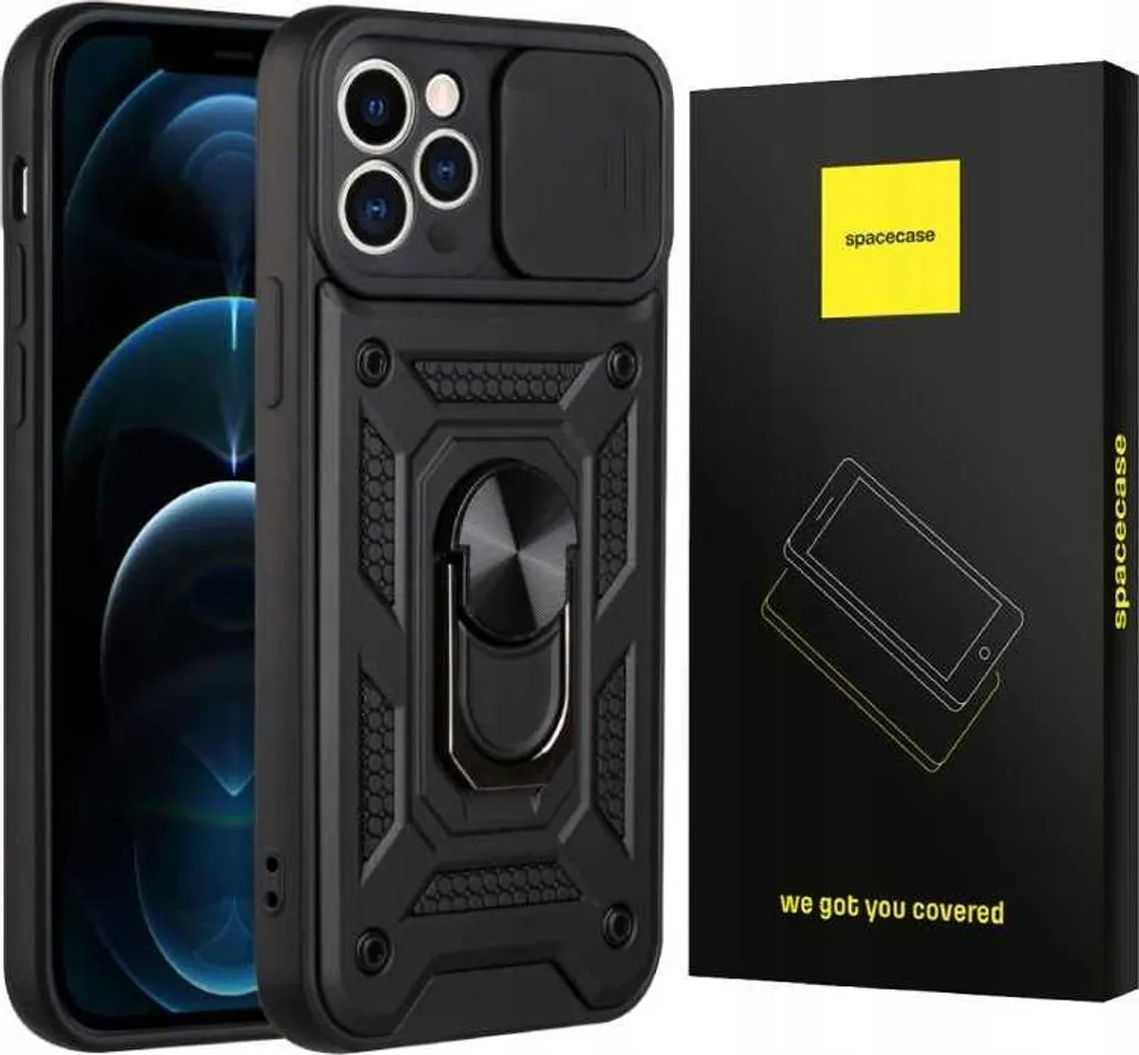 Protégez la Caméra iPhone 12 Pro avec la Coque SPACECASE Camring Noire