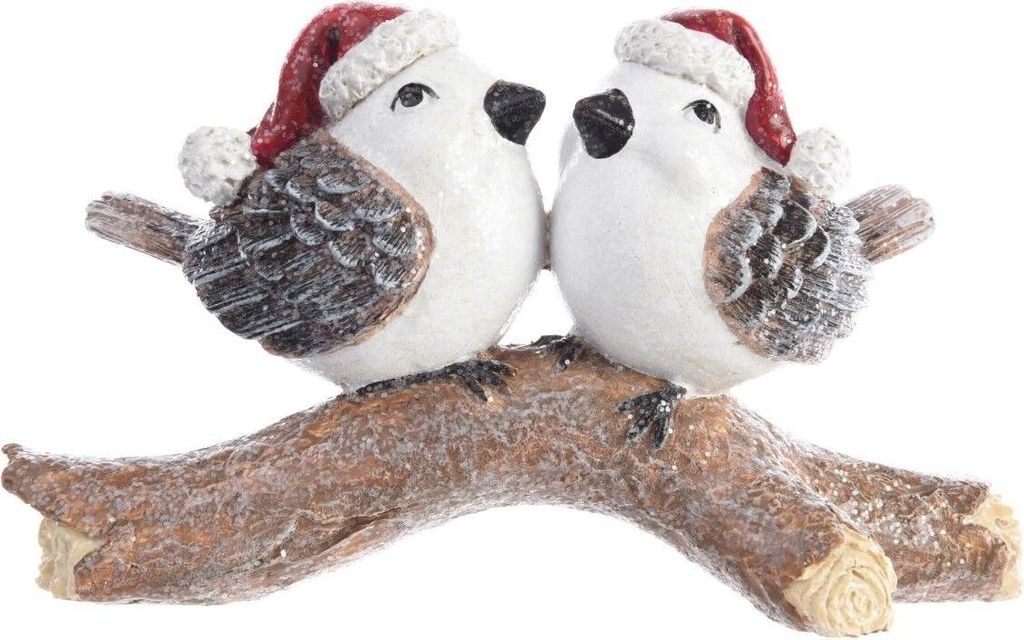 Vögel auf Zweig Deko Figur Polymagnesium