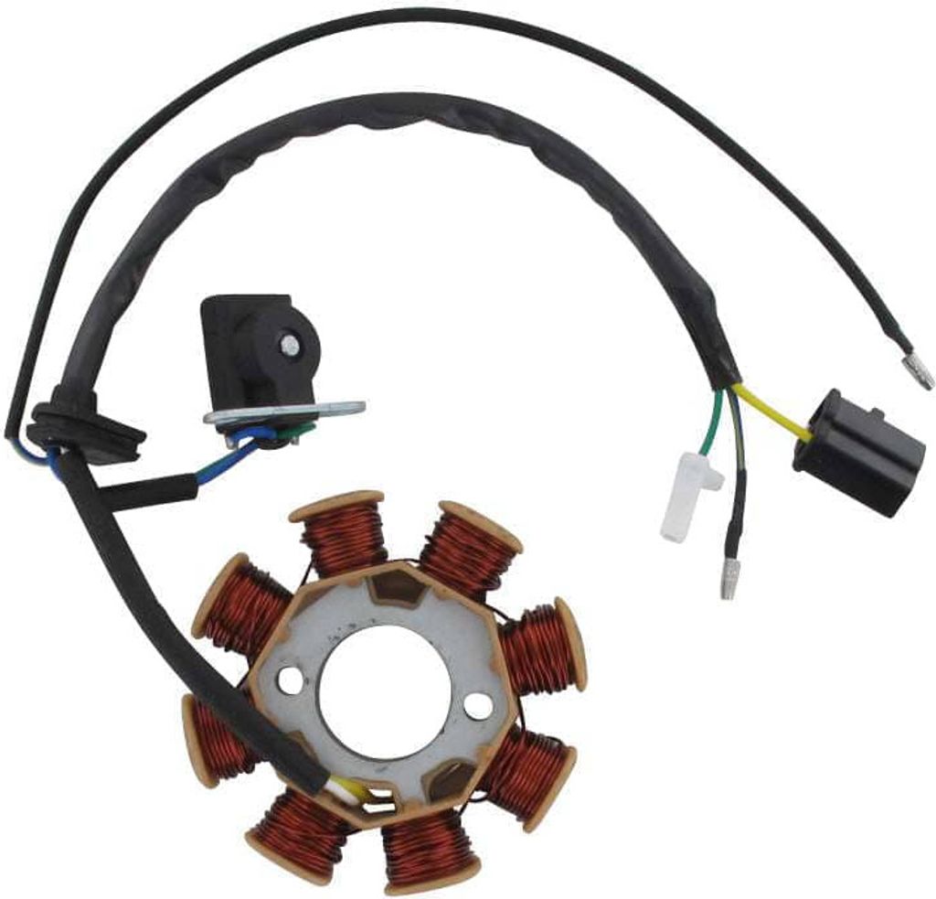 Stator 45km/h Euro4 Lichtmaschine Generator 31120-SQ5A-9145 Motorroller.de Stromgenerator Ankerplatte Zündplatte Zündgrundplatte Moped Mokick Ers...